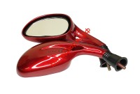 Зеркала заднего вида (М8) скутер (красные)