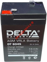 Аккумулятор 6V4,5Ah (70х47х100) DT6045 DELTA