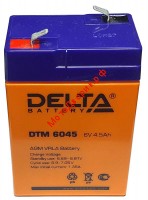 Аккумулятор 6V4,5Ah (70х47х100) DTM6045 DELTA